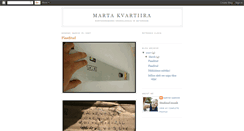 Desktop Screenshot of martakvartiira.blogspot.com