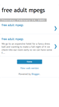 Mobile Screenshot of free-adult-mpegs.blogspot.com