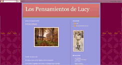 Desktop Screenshot of lospensamientosdelucy.blogspot.com