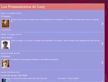 Tablet Screenshot of lospensamientosdelucy.blogspot.com