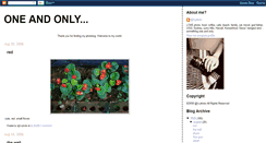 Desktop Screenshot of oneandonly-at.blogspot.com