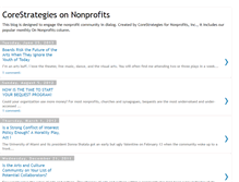 Tablet Screenshot of corestrategiesonnonprofits.blogspot.com