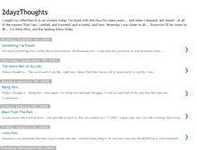 Tablet Screenshot of 2dayzthoughts.blogspot.com