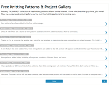 Tablet Screenshot of freeknittingpatterns.blogspot.com