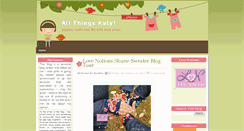 Desktop Screenshot of allthingskaty.blogspot.com