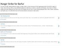 Tablet Screenshot of hungerstrikefordarfur.blogspot.com