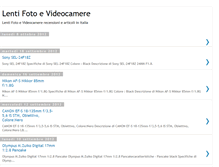 Tablet Screenshot of lentifotoevideocamere.blogspot.com