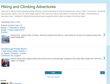 Tablet Screenshot of cys-hiking-adventures.blogspot.com