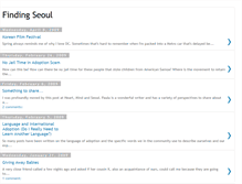 Tablet Screenshot of findingseoul.blogspot.com