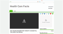 Desktop Screenshot of healthcarefacts101.blogspot.com