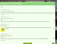 Tablet Screenshot of hungryforgoodbooks.blogspot.com