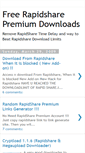 Mobile Screenshot of free-rapidsharez.blogspot.com