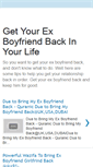 Mobile Screenshot of get-my-ex-boy-friend-back.blogspot.com