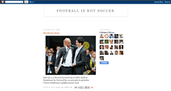 Desktop Screenshot of footballisnotsoccer.blogspot.com