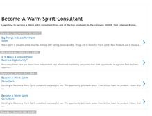 Tablet Screenshot of become-a-warm-spirit-consultant.blogspot.com