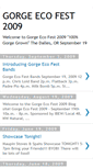 Mobile Screenshot of gorgeecofest09.blogspot.com