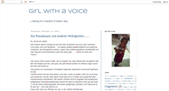 Desktop Screenshot of girl-with-a-voice.blogspot.com