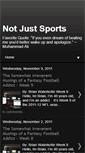 Mobile Screenshot of notjustsportsblog.blogspot.com