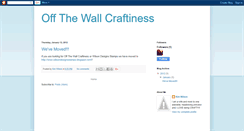 Desktop Screenshot of offthewallcraftiness.blogspot.com