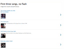 Tablet Screenshot of firstthreesongsnoflash.blogspot.com