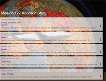 Tablet Screenshot of mission127adoptionstory.blogspot.com