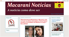 Desktop Screenshot of macaraninoticias.blogspot.com