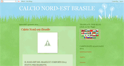 Desktop Screenshot of calcio-nord-est-brasile.blogspot.com