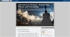 Desktop Screenshot of adventurous-women.blogspot.com