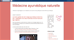 Desktop Screenshot of medecine-ayurvedique.blogspot.com