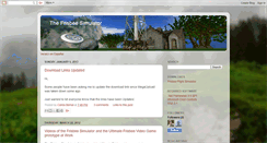 Desktop Screenshot of frisbeesimulation-eng.blogspot.com