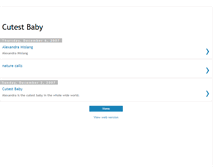 Tablet Screenshot of cutesbaby-alexandra.blogspot.com