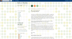 Desktop Screenshot of cltrlstdies.blogspot.com