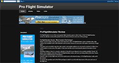 Desktop Screenshot of proflightsimulator4you.blogspot.com