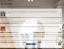 Tablet Screenshot of dlrlibraries.blogspot.com