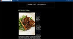 Desktop Screenshot of adventistlifestyle.blogspot.com