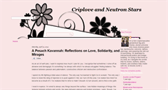 Desktop Screenshot of loveandneutronstars.blogspot.com