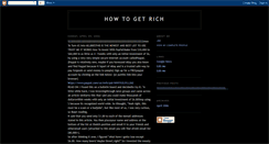 Desktop Screenshot of getrichtoday.blogspot.com