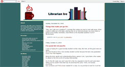 Desktop Screenshot of librarianire.blogspot.com