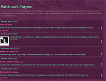 Tablet Screenshot of patchworkandprayers.blogspot.com