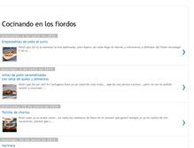 Tablet Screenshot of cocinandoenlosfiordos.blogspot.com