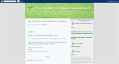 Desktop Screenshot of guestbook-he-is-the-way-4-us.blogspot.com