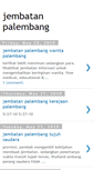 Mobile Screenshot of jembatanpalembang.blogspot.com