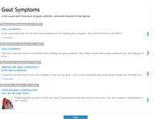 Tablet Screenshot of goutsymptoms.blogspot.com