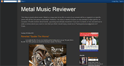 Desktop Screenshot of metalmusicreviewer.blogspot.com