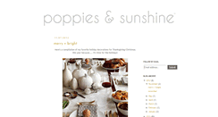 Desktop Screenshot of poppiesandsunshine.blogspot.com