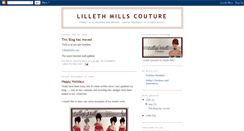 Desktop Screenshot of lillethmillscouture.blogspot.com