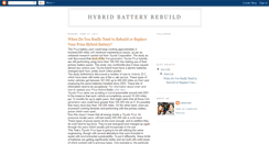 Desktop Screenshot of hybridbatteryrebuildguide.blogspot.com