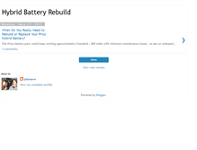 Tablet Screenshot of hybridbatteryrebuildguide.blogspot.com