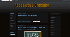 Desktop Screenshot of apocalypse-cracking.blogspot.com