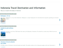 Tablet Screenshot of indotravelhome.blogspot.com